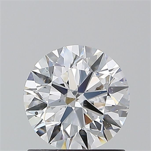 Picture of Natural Diamond 1.01 Carats, Round with Excellent Cut, D Color, SI2 Clarity and Certified by GIA