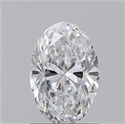Natural Diamond 1.01 Carats, Oval with  Cut, D Color, SI1 Clarity and Certified by GIA