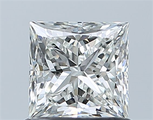 Picture of Natural Diamond 0.91 Carats, Princess with  Cut, H Color, VVS2 Clarity and Certified by GIA
