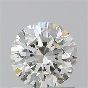 Picture of Natural Diamond 0.90 Carats, Round with Excellent Cut, I Color, VVS1 Clarity and Certified by GIA