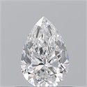 Natural Diamond 0.50 Carats, Pear with  Cut, E Color, SI1 Clarity and Certified by GIA