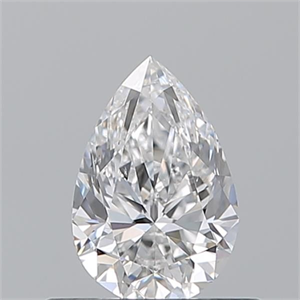 Picture of Natural Diamond 0.50 Carats, Pear with  Cut, E Color, SI1 Clarity and Certified by GIA