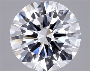 Picture of Lab Grown Diamond 2.50 Carats, Round with Excellent Cut, D Color, VVS1 Clarity and Certified by IGI