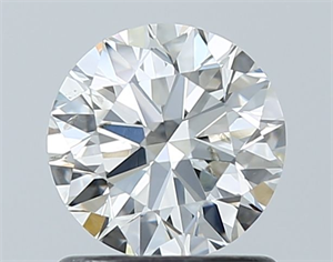 Picture of Natural Diamond 0.97 Carats, Round with Excellent Cut, H Color, SI2 Clarity and Certified by GIA