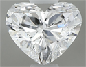 Natural Diamond 0.44 Carats, Heart with  Cut, D Color, SI1 Clarity and Certified by GIA