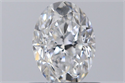 Natural Diamond 0.60 Carats, Oval with  Cut, E Color, VVS1 Clarity and Certified by GIA