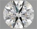 Natural Diamond 0.42 Carats, Round with Excellent Cut, F Color, VVS1 Clarity and Certified by GIA
