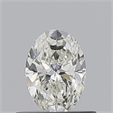 Natural Diamond 0.52 Carats, Oval with  Cut, I Color, VVS1 Clarity and Certified by GIA