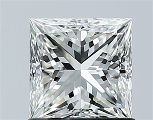 Picture of Natural Diamond 1.01 Carats, Princess with  Cut, H Color, VS1 Clarity and Certified by GIA