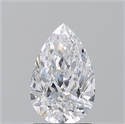 Diamante Natural 1.50 quilates, De pera , Color D, claridad SI2 y certificado GIA
