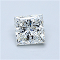 Natural Diamond 3.01 Carats, Princess with  Cut, H Color, SI1 Clarity and Certified by GIA