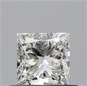 Diamante Natural 0.52 quilates, Princesa , Color J, claridad VS2 y certificado GIA