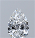 Diamante Natural 0.37 quilates, De pera , Color E, claridad VS2 y certificado GIA