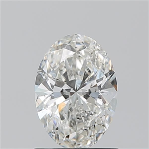 Picture of Natural Diamond 1.02 Carats, Oval with  Cut, H Color, SI2 Clarity and Certified by GIA