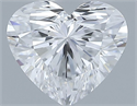 Natural Diamond 0.32 Carats, Heart with  Cut, D Color, VVS2 Clarity and Certified by GIA