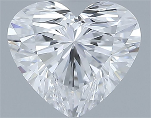Picture of Natural Diamond 0.32 Carats, Heart with  Cut, D Color, VVS2 Clarity and Certified by GIA