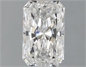 Natural Diamond 1.01 Carats, Radiant with  Cut, F Color, SI1 Clarity and Certified by GIA
