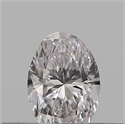 Natural Diamond 0.14 Carats, Oval with  Cut, G Color, SI1 Clarity and Certified by IGI