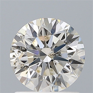 Picture of Natural Diamond 1.02 Carats, Round with Excellent Cut, J Color, SI2 Clarity and Certified by GIA