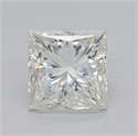 Natural Diamond 2.20 Carats, Princess with  Cut, J Color, SI2 Clarity and Certified by GIA