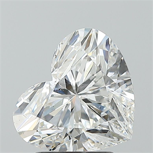 Picture of Natural Diamond 2.50 Carats, Heart with  Cut, E Color, SI2 Clarity and Certified by GIA
