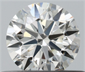 Natural Diamond 0.42 Carats, Round with Excellent Cut, I Color, VVS1 Clarity and Certified by IGI