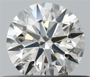 Picture of Natural Diamond 0.42 Carats, Round with Excellent Cut, I Color, VVS1 Clarity and Certified by IGI