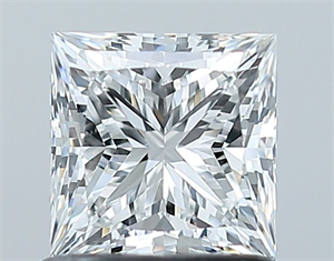 Foto Diamante Natural 1.01 quilates, Princesa , Color E, claridad SI1 y certificado GIA de