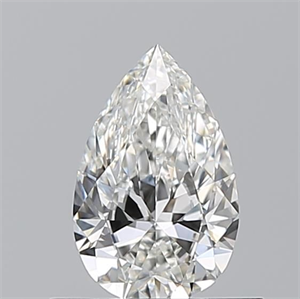 Picture of Natural Diamond 0.55 Carats, Pear with  Cut, G Color, VVS2 Clarity and Certified by GIA