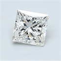 Natural Diamond 1.01 Carats, Princess with  Cut, G Color, SI2 Clarity and Certified by GIA