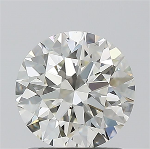 Foto Diamante Natural 1.21 quilates, Redondo , Color J, claridad SI1 y certificado GIA de