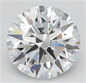 Lab Grown Diamond 3.62 Carats, Round with Ideal Cut, E Color, VVS1 Clarity and Certified by IGI