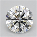 Lab Grown Diamond 2.02 Carats, Round with Ideal Cut, D Color, VVS1 Clarity and Certified by IGI