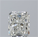 Natural Diamond 2.01 Carats, Radiant with  Cut, H Color, SI2 Clarity and Certified by GIA