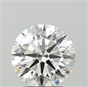 Lab Grown Diamond 3.10 Carats, Round with Ideal Cut, F Color, VS1 Clarity and Certified by IGI