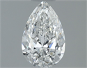 Natural Diamond 0.50 Carats, Pear with  Cut, G Color, VVS1 Clarity and Certified by GIA