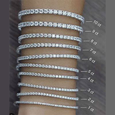 2.25 carat tennis bracelet