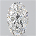Natural Diamond 1.20 Carats, Oval with  Cut, E Color, VS2 Clarity and Certified by GIA