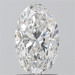 Picture of Natural Diamond 1.20 Carats, Oval with  Cut, E Color, VS2 Clarity and Certified by GIA