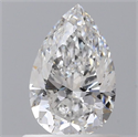 Natural Diamond 0.70 Carats, Pear with  Cut, E Color, SI2 Clarity and Certified by GIA