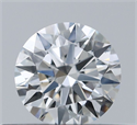 Natural Diamond 0.40 Carats, Round with Excellent Cut, F Color, SI1 Clarity and Certified by GIA