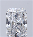 Natural Diamond 0.35 Carats, Radiant with  Cut, D Color, VS1 Clarity and Certified by GIA