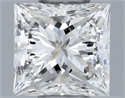 Natural Diamond 0.30 Carats, Princess with  Cut, F Color, VVS1 Clarity and Certified by GIA