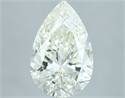 Natural Diamond 3.51 Carats, Pear with  Cut, I Color, SI2 Clarity and Certified by IGI