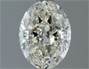 Natural Diamond 1.40 Carats, Oval with  Cut, J Color, VS1 Clarity and Certified by IGI
