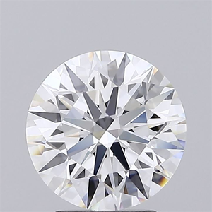 Picture of Lab Grown Diamond 3.02 Carats, Round with Ideal Cut, E Color, IF Clarity and Certified by IGI