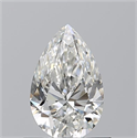 Natural Diamond 0.70 Carats, Pear with  Cut, G Color, VVS2 Clarity and Certified by GIA