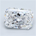 Diamante Natural 3.40 quilates, Radiante , Color D, claridad VS1 y certificado GIA