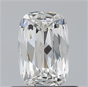 Natural Diamond 0.50 Carats, Cushion with  Cut, F Color, VS2 Clarity and Certified by GIA