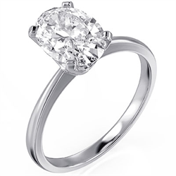 Picture of Oval solitair engagement ring setting